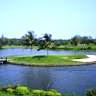 Kangle Garden International Golf Club of Wanning, Hainan - Island green of the Par-3 198-yard Hole#17