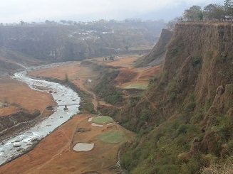 The Himalayan Golf Club - Club house at top-right!