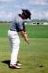 Eyes on the ball; clubhead should remain behind grip